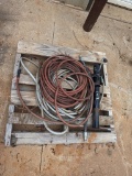 PALLET W/TRAILER JACK & HOSES