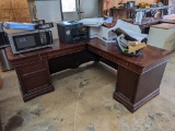 OFFICE DESK, MICROWAVE, COPIER, & MISC