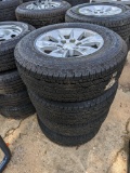 (4) GRABBER 255/70R17 TIRES OM RIMS FITS CHEVY