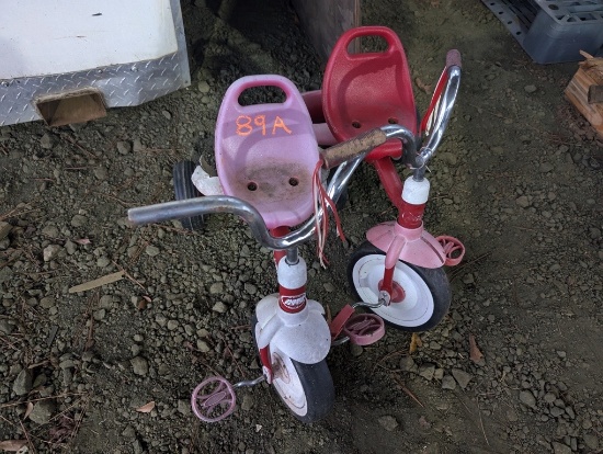 2 TOY TRICYCLES