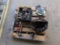PALLET W/TOOLS, DRILLS & CHARGERS, SAWS, JACKS