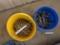 (2) BUCKETS NEW HEAVY DUTY BOLTS