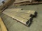 9 WOODEN BEAMS 15FT LONG