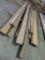 APPROX 12 WOODEN BEAMS, ETC