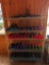 METAL 5 TIER RACK W/HYDRAULIC HOSES, FITTINGS