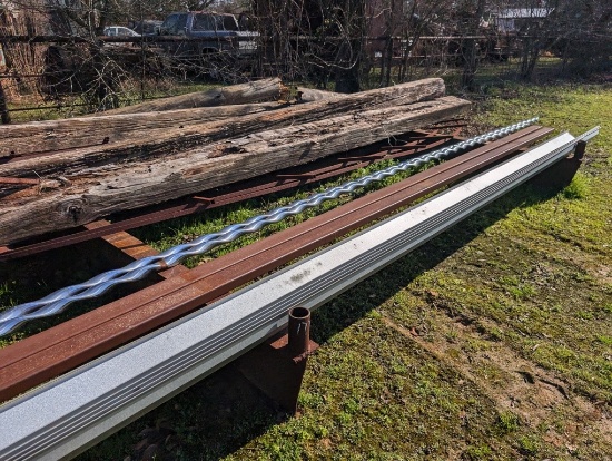 10FT WIDE I BEAM RACK W/BRIDGE TIMBERS