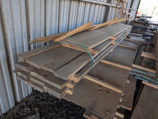 STACK OF OAK BOARDS