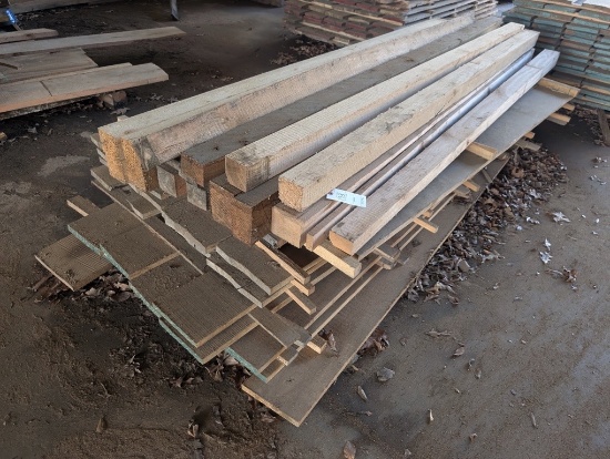 STACK OF OAK BOARDS