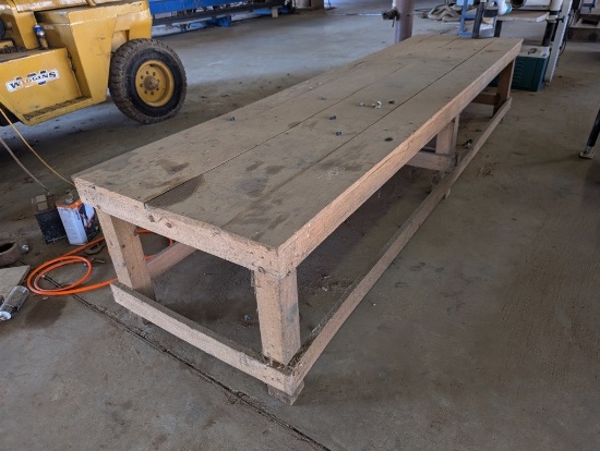 WOODEN TABLE 3FT x 11FT