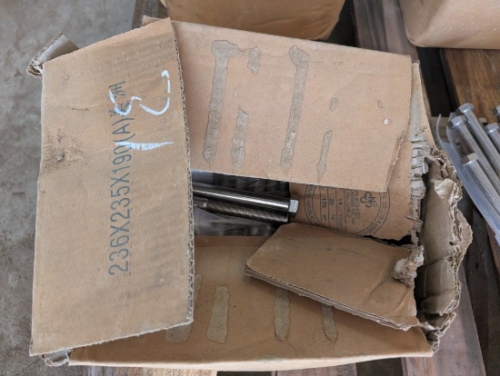 BOX OF NEW BOLTS