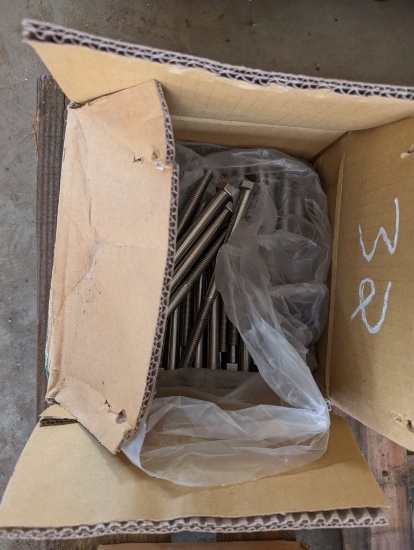 BOX OF NEW BOLTS