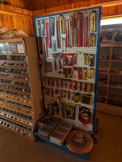PEG BOARD WALL SHELF W/NEW COPPER TUBING