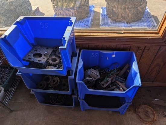 5 ORGANIZER BOXES W/PARTS & MISC
