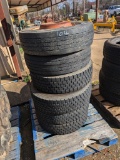 (6) 225/70R19.5 TIRES ON RIMS