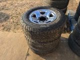 (3) 255/70R17 TIRES ON RIMS