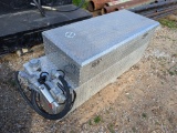 ALUMINUM FUEL TANK, TOOL BOX COMBO W/PUMP