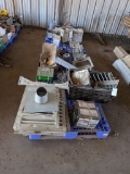 (4) PALLETS OF NAILS, SINKS, HARDWARE SUPPLIES