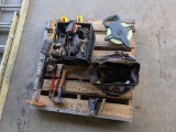 PALLET W/TOOLS, DRILLS & CHARGERS, SAWS, JACKS