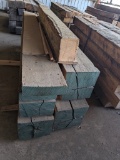 (4) 12X12 BEAMS & MANTLE HEAVY BOARD
