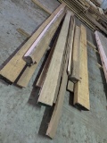 APPROX 12 WOODEN BEAMS, ETC