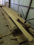PILE OF ROUGH CUT LUMBER, 14FT LONG