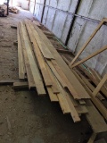 APPROX 38 PIECES ROUGH CUT LUMBER, 16FT LONG
