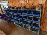 8FT LONG METAL SHELF W/32 ORGANIZER TRAYS