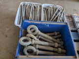 3 TRAYS HEAVY DUTY BOLTS & EYES
