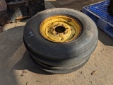 (2) 7.50-16 TRACTOR TIRES ON RIMS