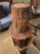 END TABLE & SMALL WHISKEY BARREL