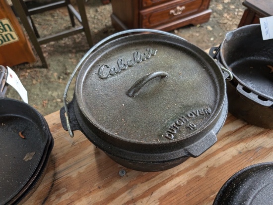 CABELA'S DUTCH OVEN #10 W/LID