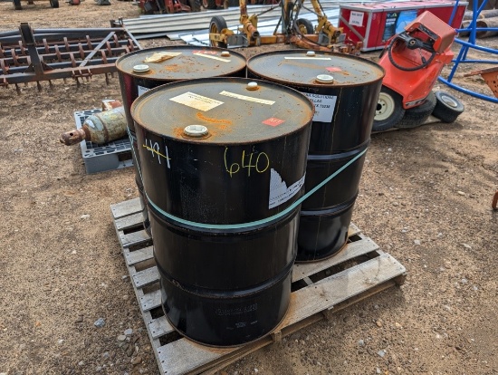 4 METAL BARRELS