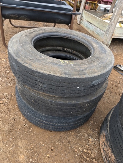 (3) 10R22.5 TIRES