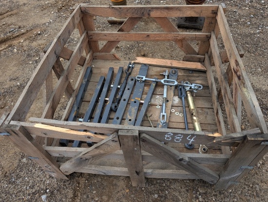 PALLET W/ TRACTOR LIFT ARMS
