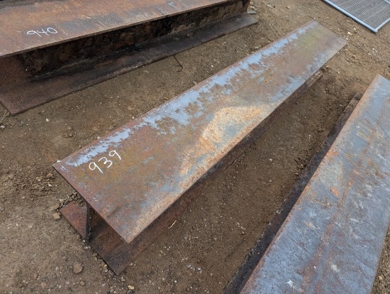 HEAVY DUTY 12 INCH I BEAM, 8FT LONG