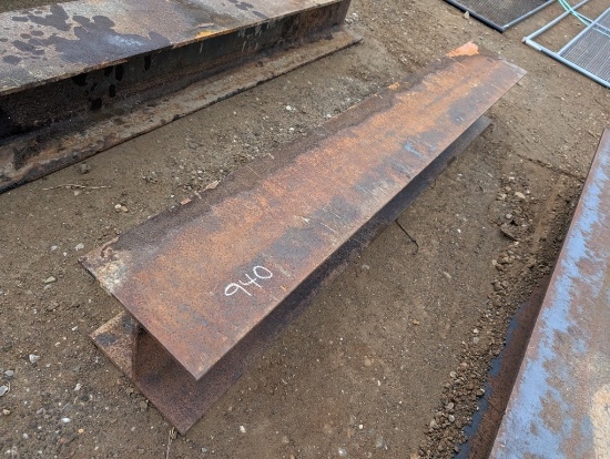 HEAVY DUTY 12 INCH I BEAM, 8FT LONG