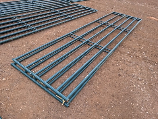 (2) PRIEFERT 16FT GATES, GREEN