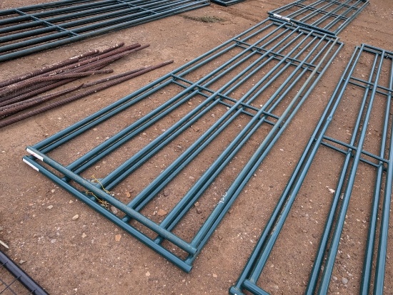 (2) PRIEFERT 16FT GATES, GREEN
