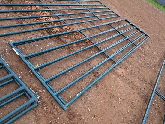 (2) NEW PRIEFERT 16FT GATES, GREEN