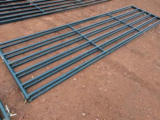 (2) PRIEFERT 16FT GATES, GREEN