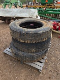 (3) 11R 24.5 TIRES