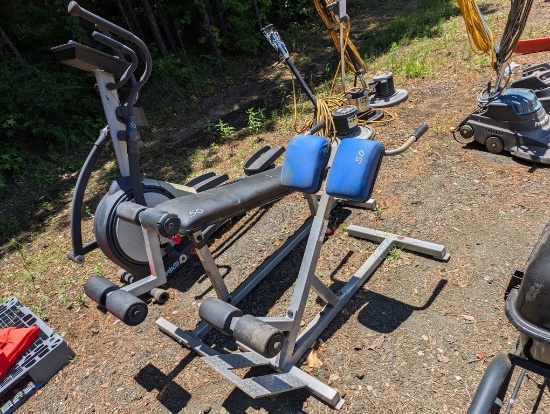 NORDIC TRACK EXERCISE MACHINE & WEIGHT BENCHES