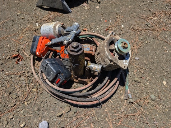 BOTTLE JACK, DRILL, STARTER, HOSE, ETC