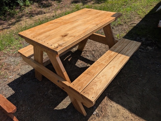 WOODEN PICNIC TABLE