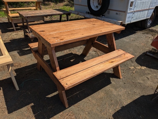WOODEN PICNIC TABLE
