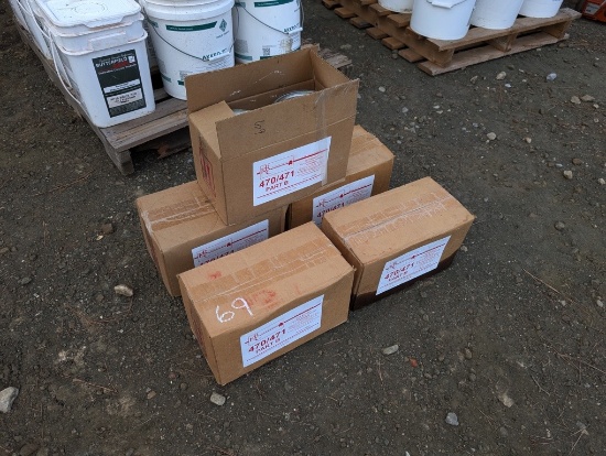 PALLET W/APPROX 25 EPOXY BUCKETS FOR FLOORING