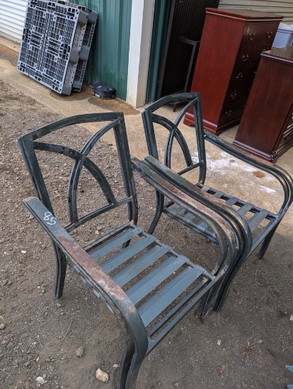 METAL CHAIRS (4)
