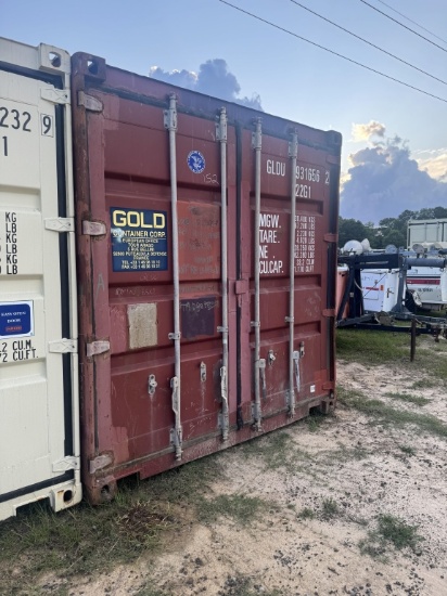 USED 20FT METAL STORAGE CONTAINER