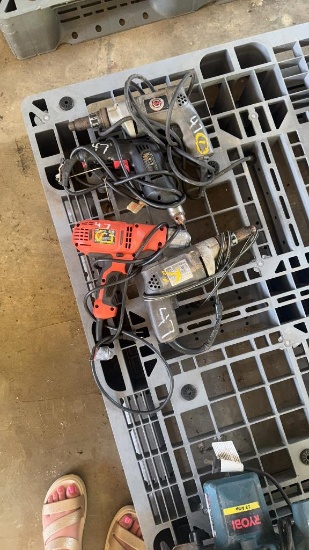 4 ELECTRIC DRILLS
