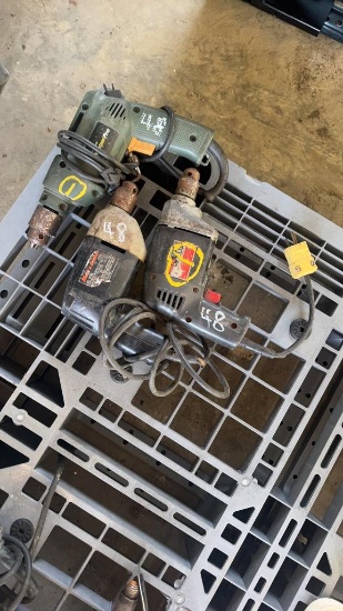 3 ELECTRIC DRILLS